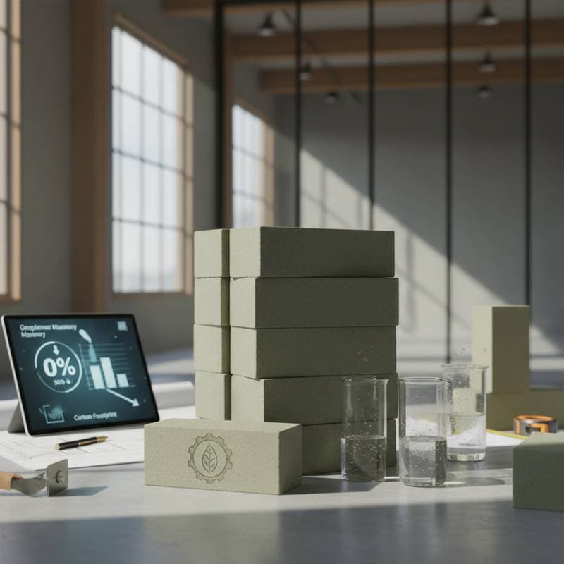 Image for Zero-Cement Bricks Cut Emissions Over 50% in 2025