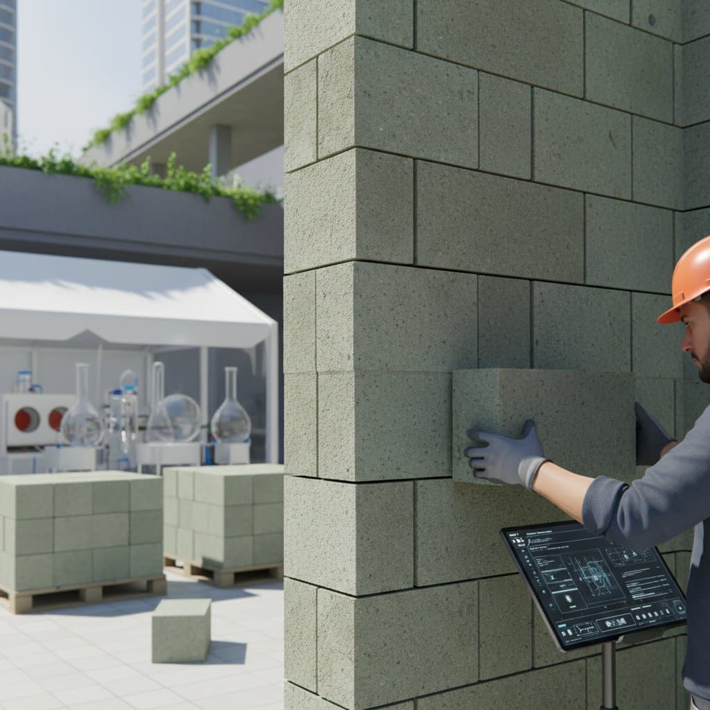 Image for Geopolymer Bricks Cut Carbon Without Losing Strength