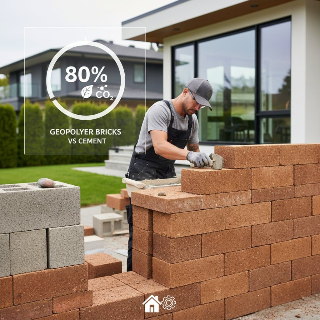 Image for Geopolymer Bricks Cut Carbon by 80% vs Cement
