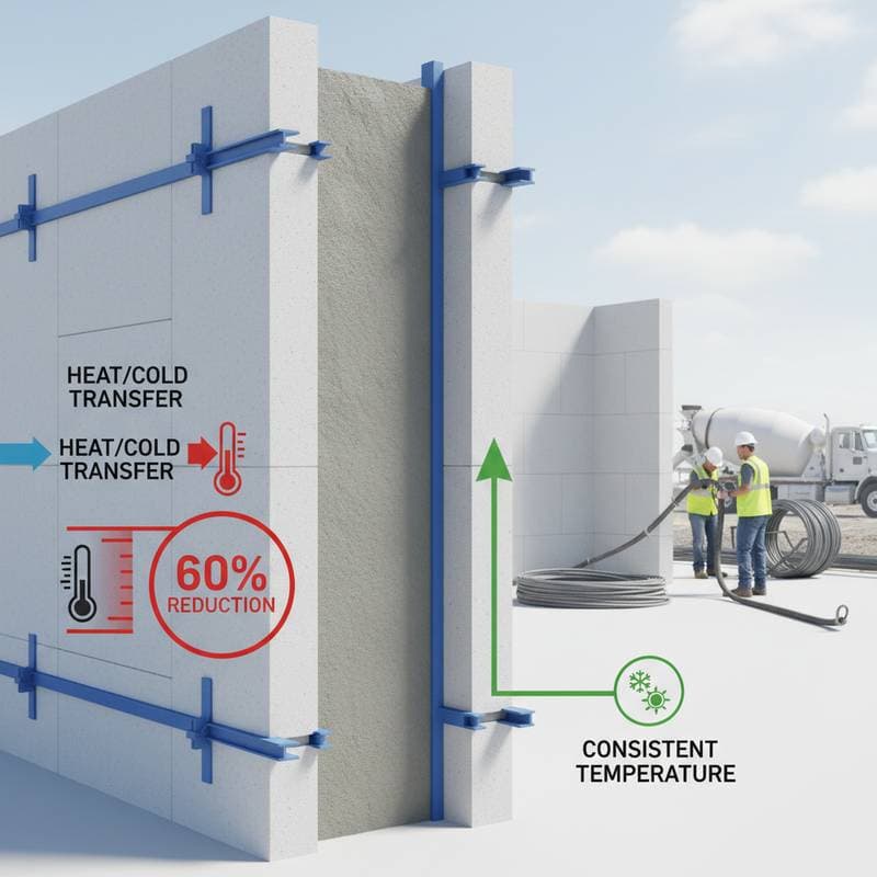 Image for ICF Walls Cut Heating and Cooling Costs by 60 Percent