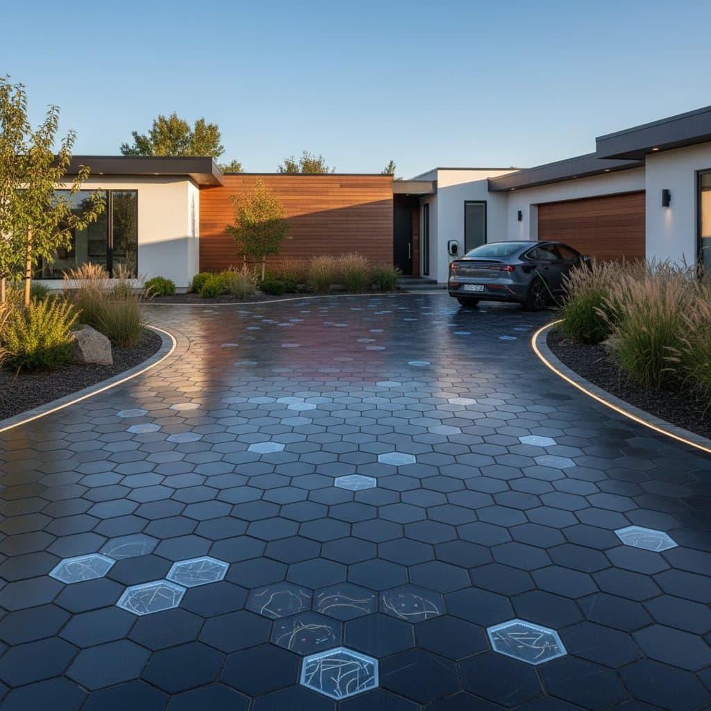 Image for Solar Pavers Generate Power Under Your Driveway