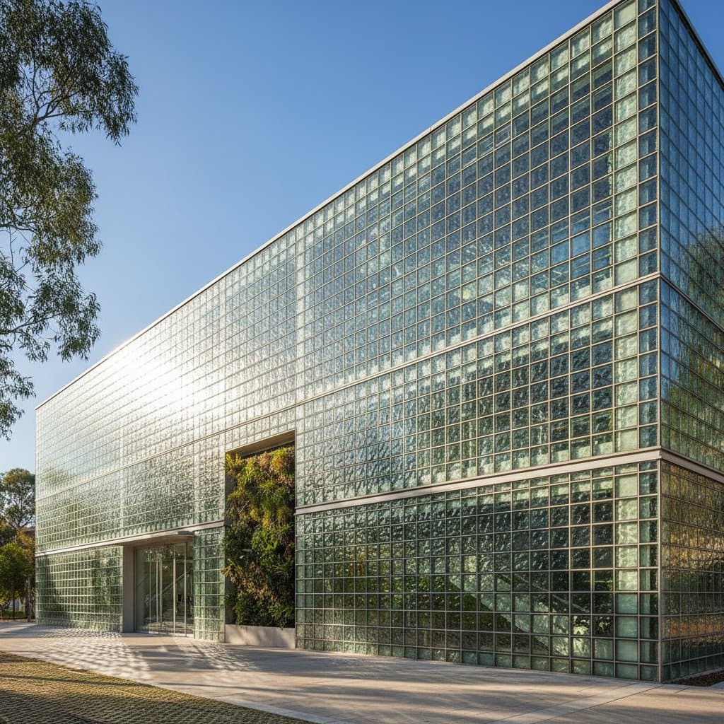 Image for Why Recycled Glass Bricks Dominate Eco Builds