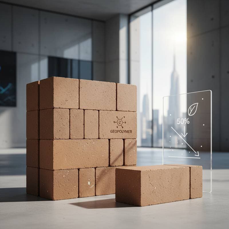 Image for Why Zero-Cement Bricks Cut Emissions by Half