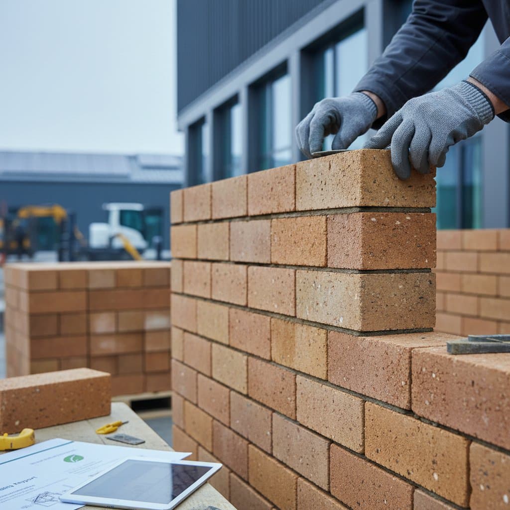 Image for Geopolymer Bricks Cure Cooler and Resist Moisture