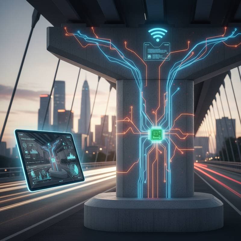 Smart Concrete Detects Hidden Damage Before It Fails