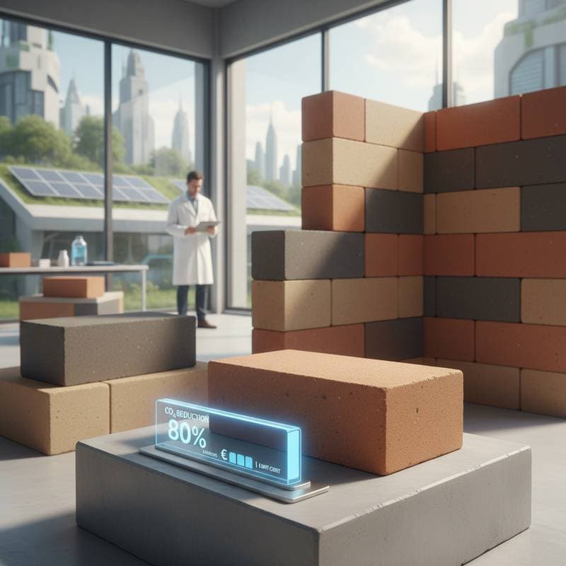 Geopolymer Bricks Cut CO₂ by 80% at $1 Per Unit