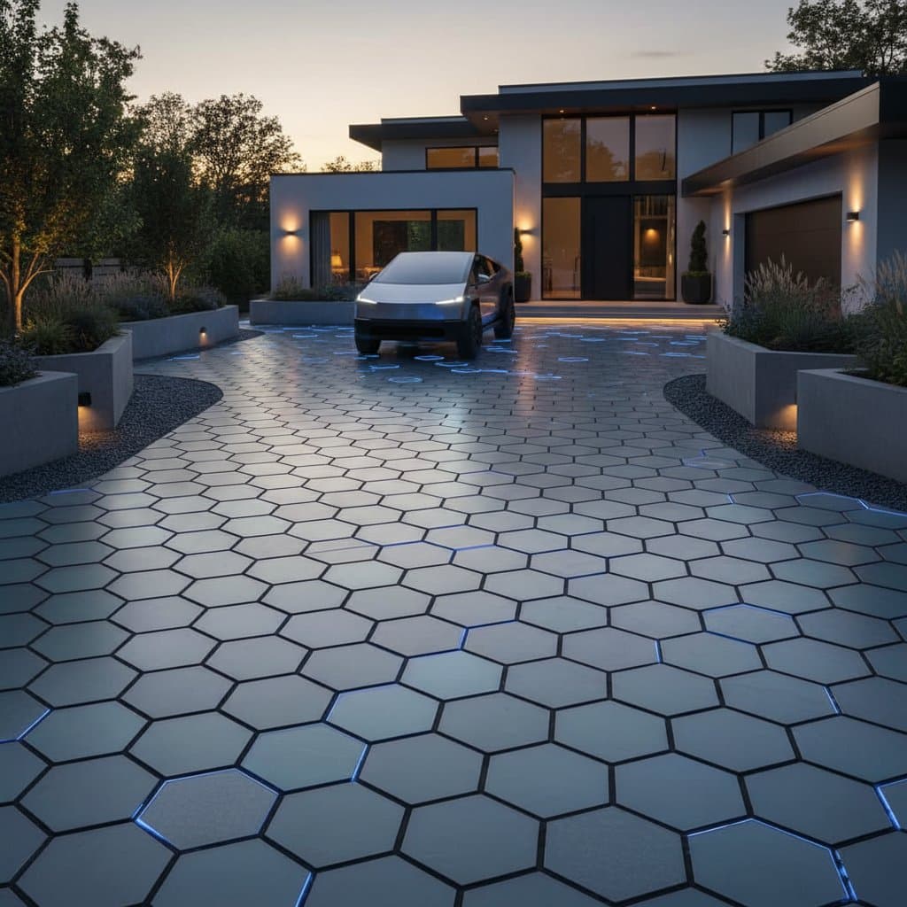 Solar Pavers Generate Power While You Park
