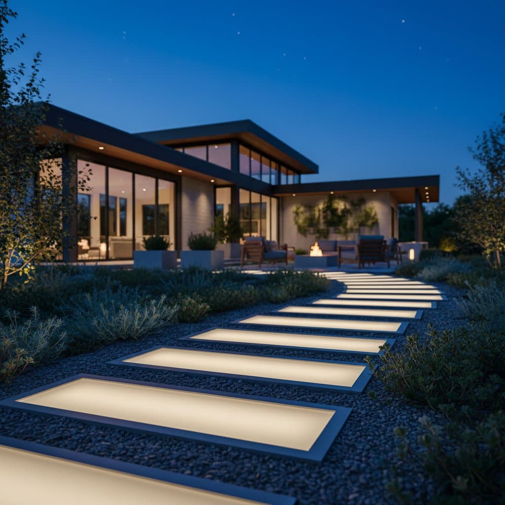 Solar Pavers Light Your Yard for 8-12 Hours Nightly