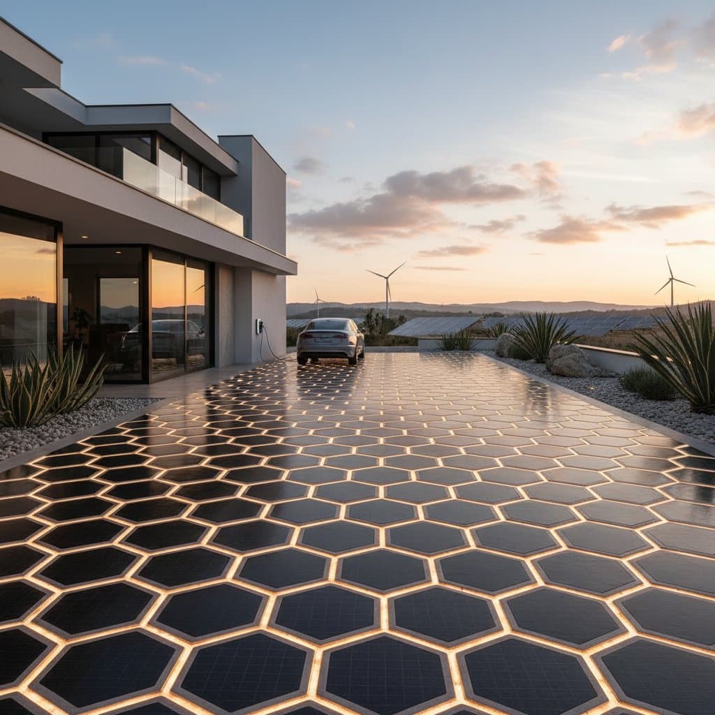 Image for Solar Pavers Generate 3-5 kWh Daily Per Driveway