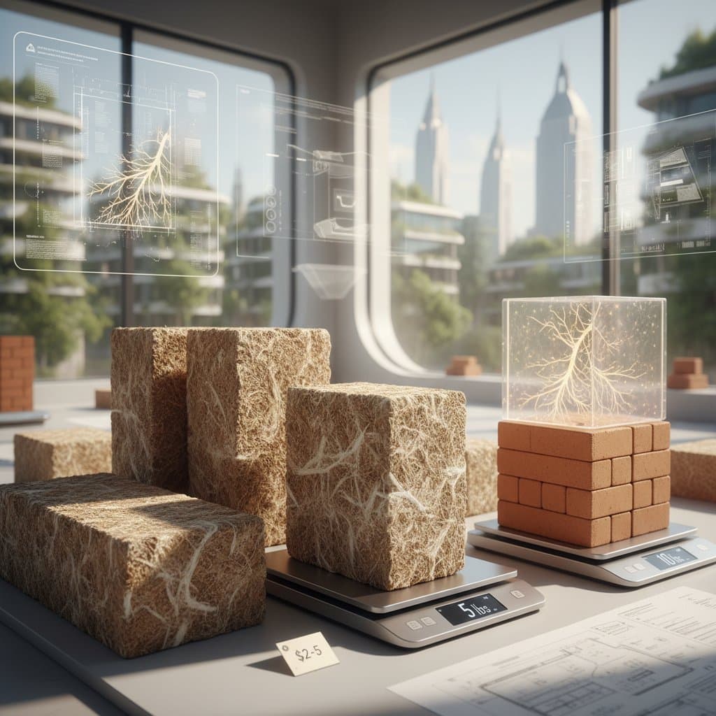 Mycelium Bricks Cost $2-5 and Weigh Half of Clay