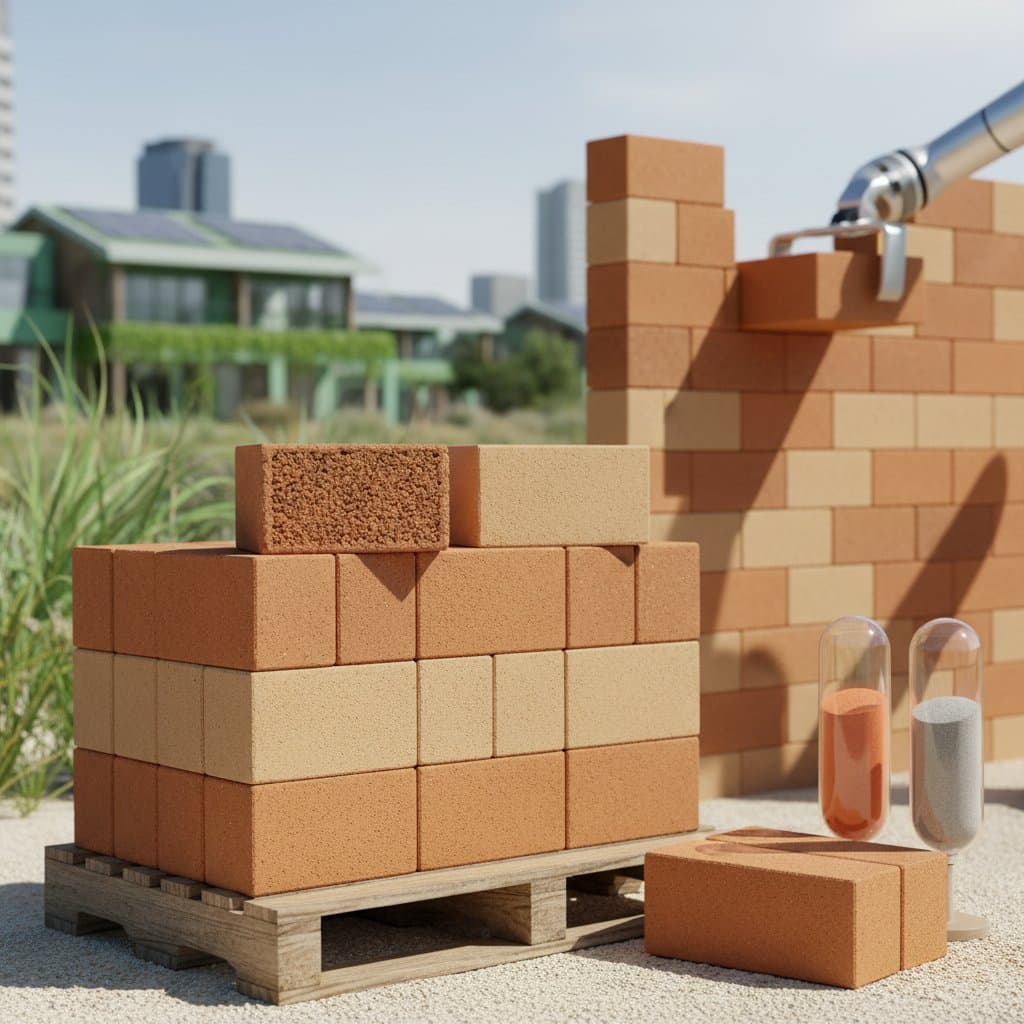 Zero-Cement Bricks Cut Carbon Emissions by Half