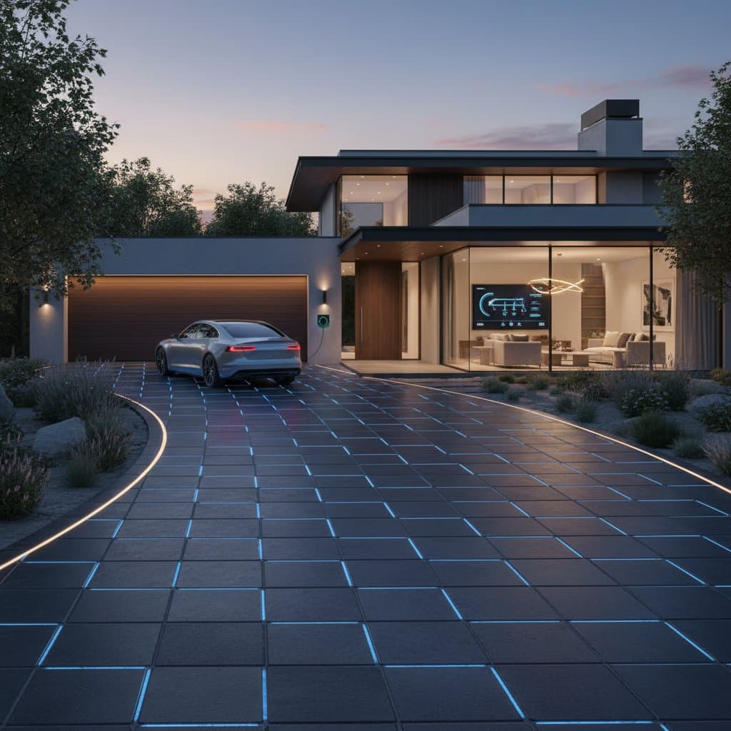 Featured image for Build a Solar Paver Driveway That Powers Your Home