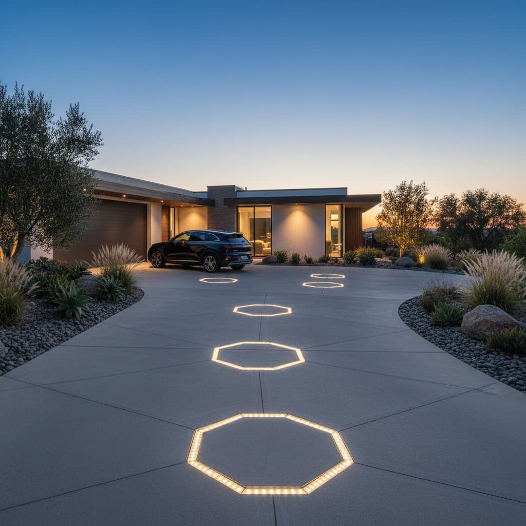 Solar Pavers Light Your Driveway Without Wiring