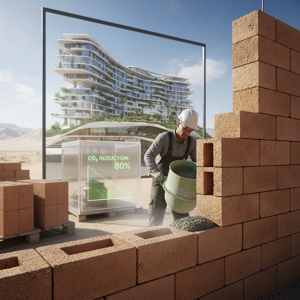 Zero-Cement Bricks Cut CO₂ by 80% in Construction
