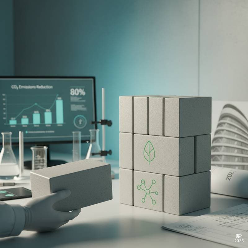 Zero-Cement Bricks Cut Emissions 80% by 2025