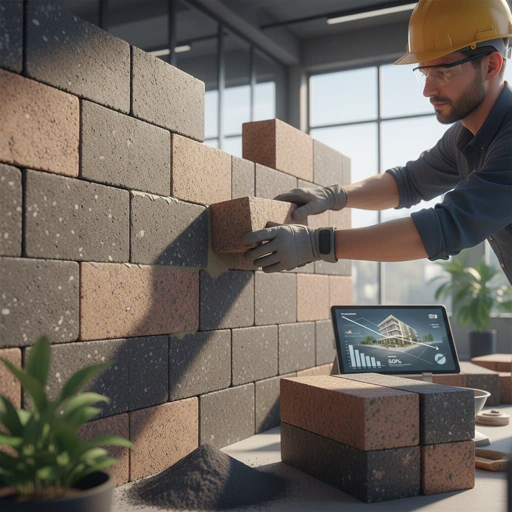 Featured image for Zero-Cement Bricks Cut Carbon by 80% in Masonry