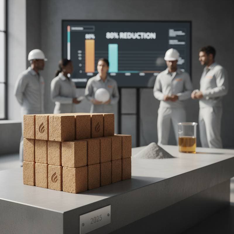 Zero-Cement Bricks Cut Carbon Emissions by 80%