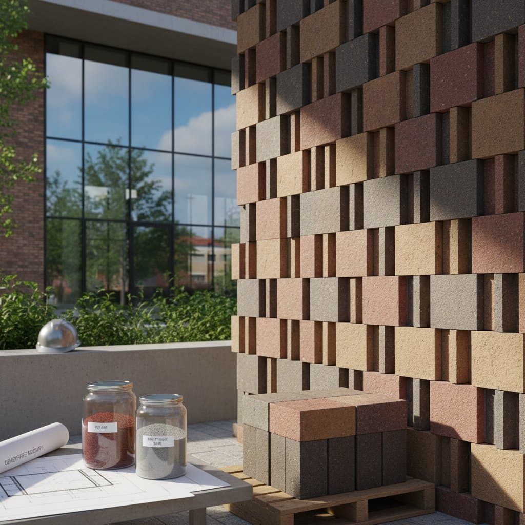 Geopolymer Bricks Cut Emissions Using Industrial Waste