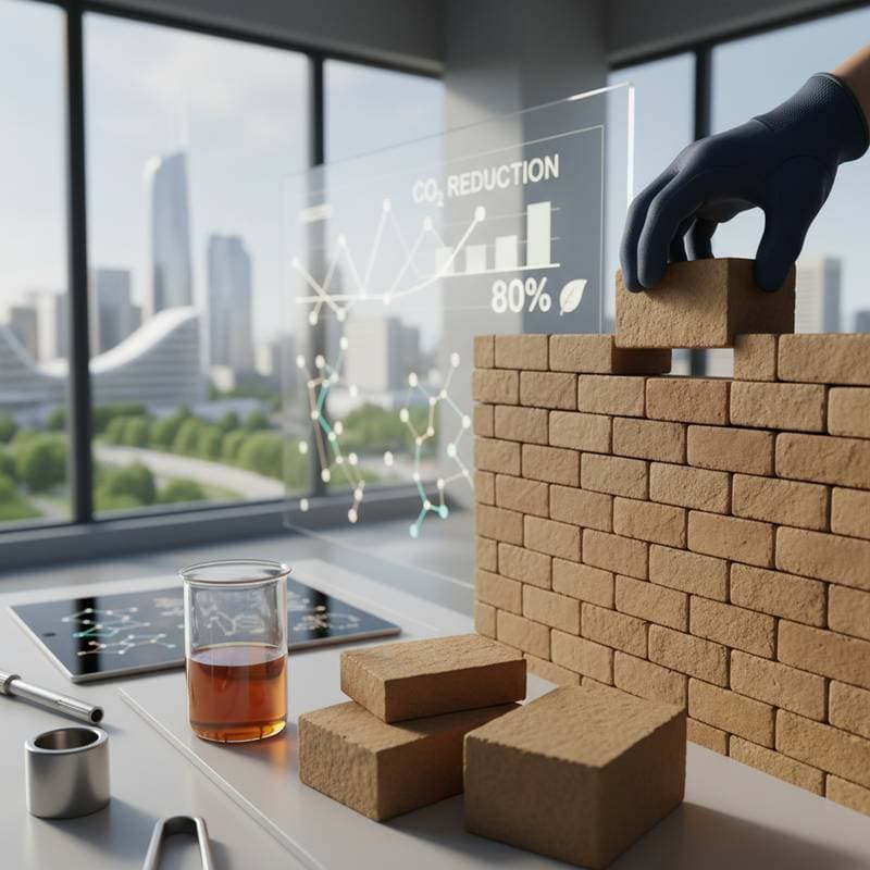 Zero-Cement Bricks Cut CO₂ Emissions by 80%