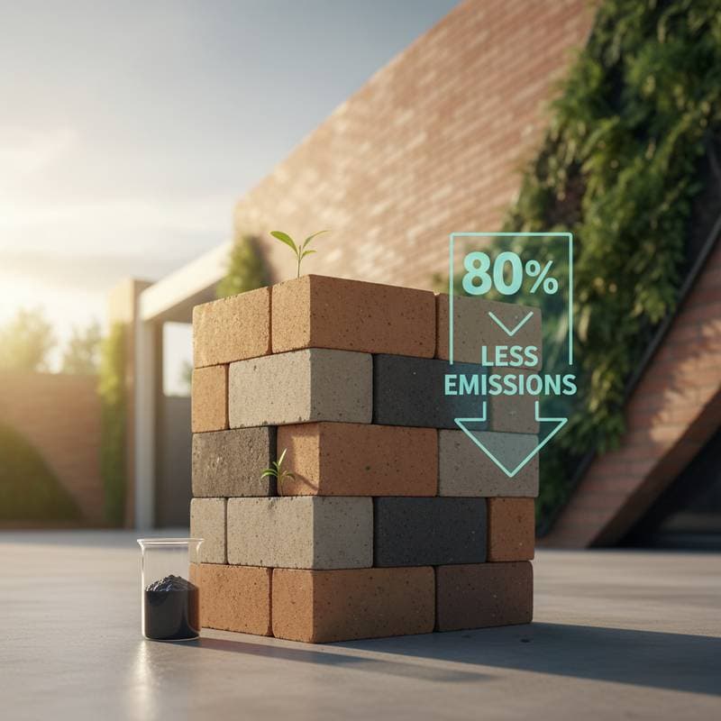 Featured image for Zero-Cement Bricks Cut Emissions 80% While Staying Strong