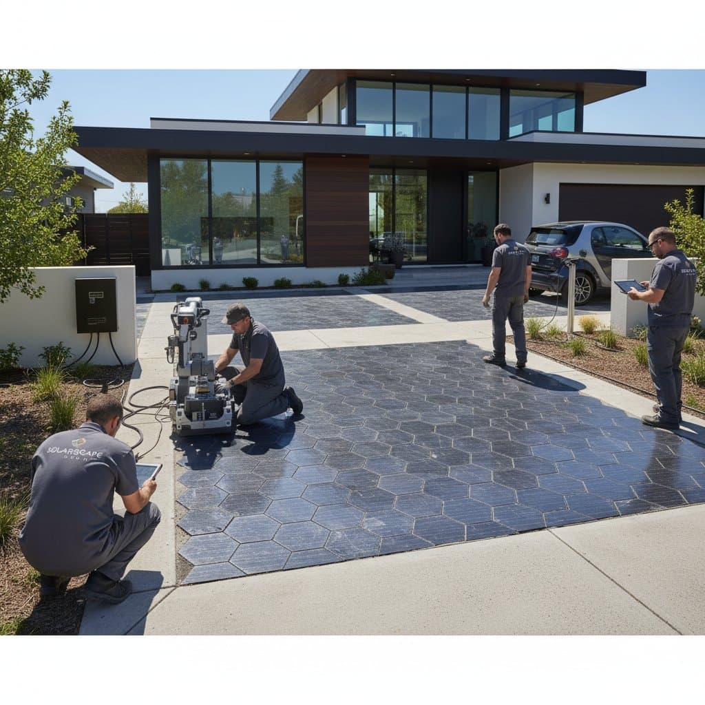 Driveways That Generate Clean Energy With Solar Pavers