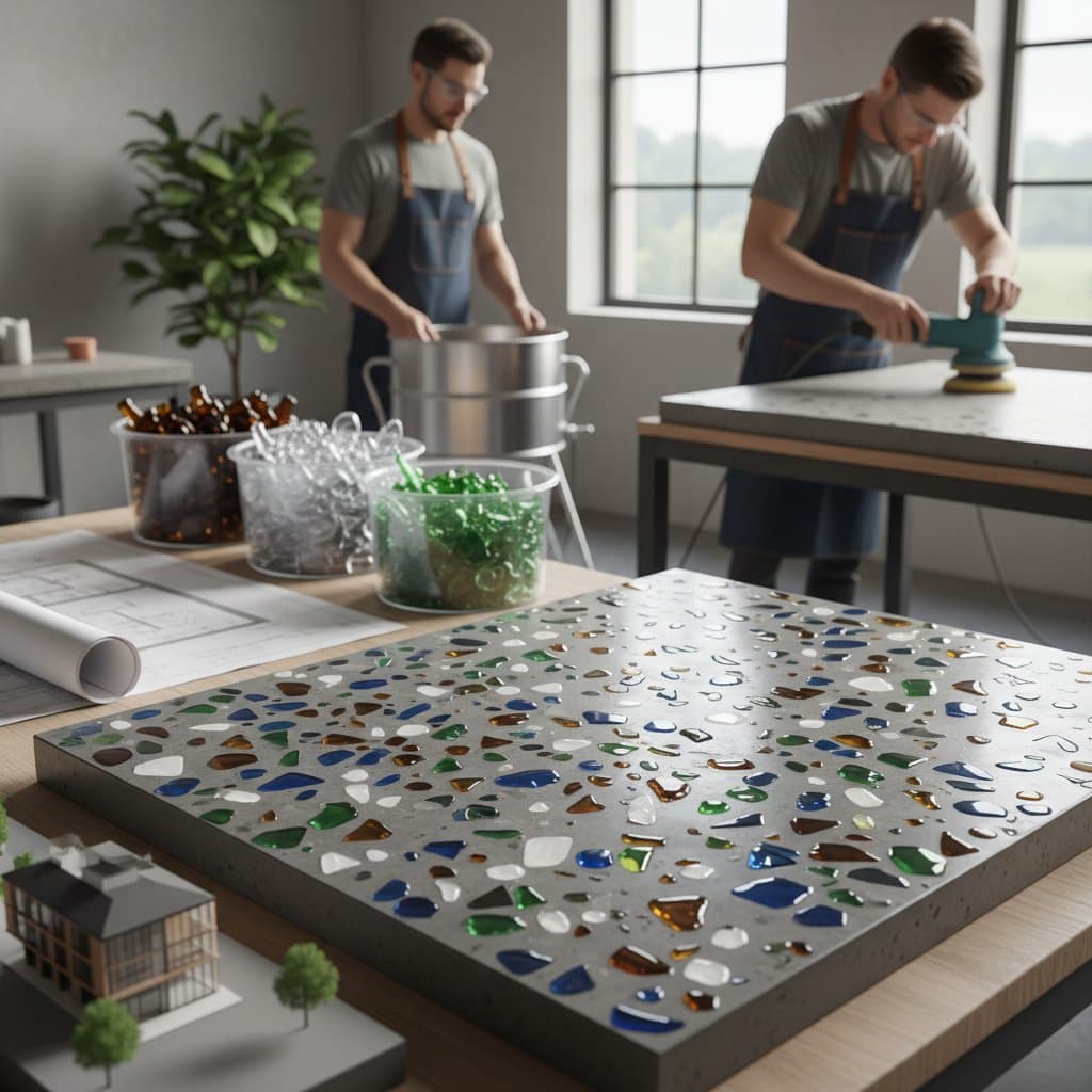 Recycled Glass Concrete: DIY or Hire a Pro?