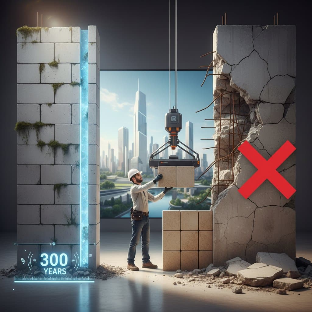 Why Geopolymer Blocks Outlast Concrete by 300 Years