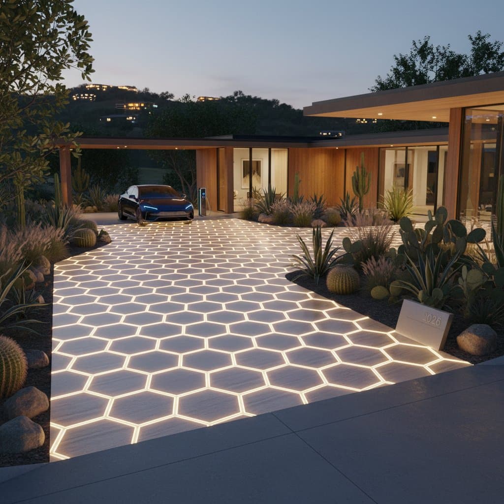 Solar Pavers Light Driveways for $18-30 Per Foot