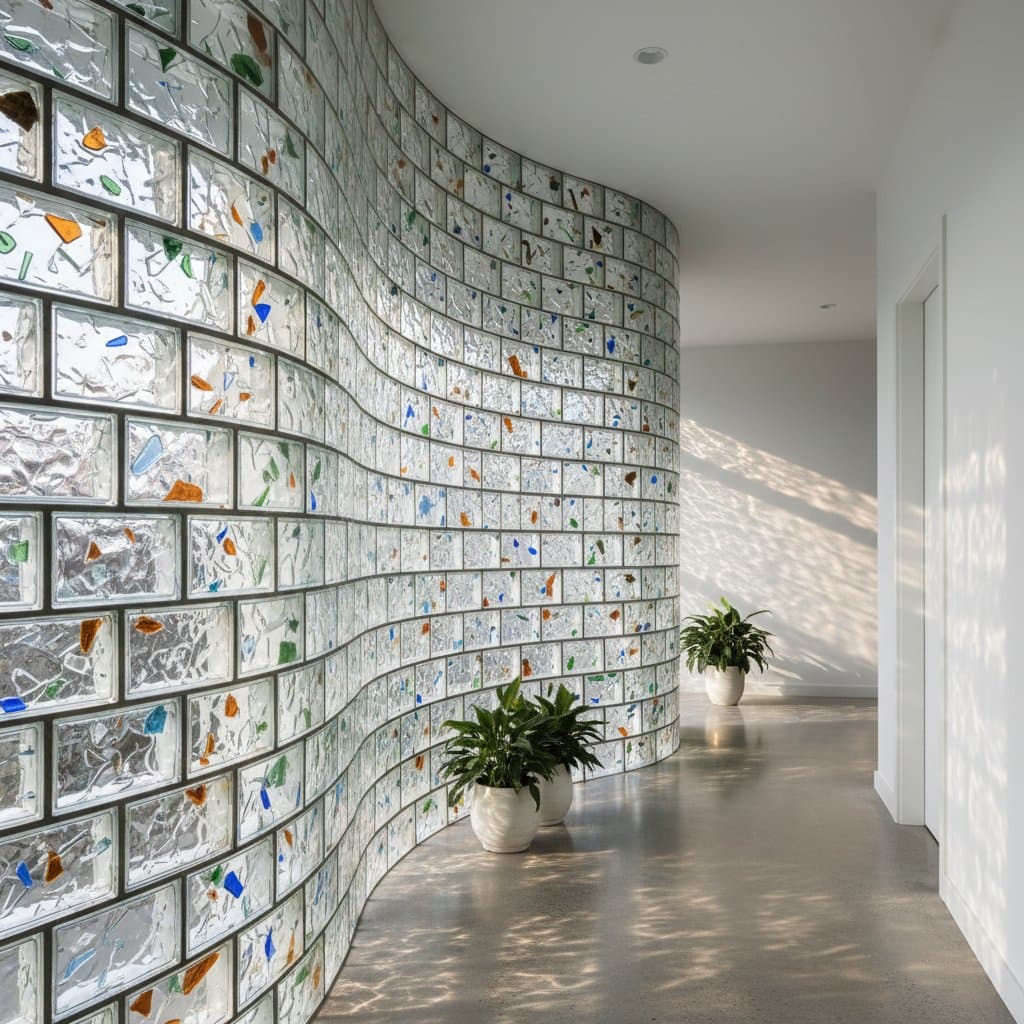 Recycled Glass Bricks Cut Waste While Adding Light