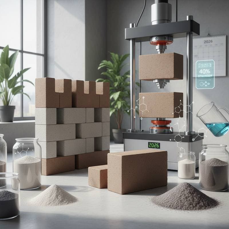 Zero-Cement Bricks Cut Carbon While Boosting Strength