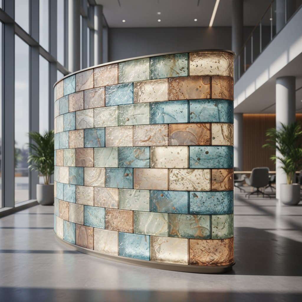 Recycled Glass Masonry Costs $25-60 Per Square Foot