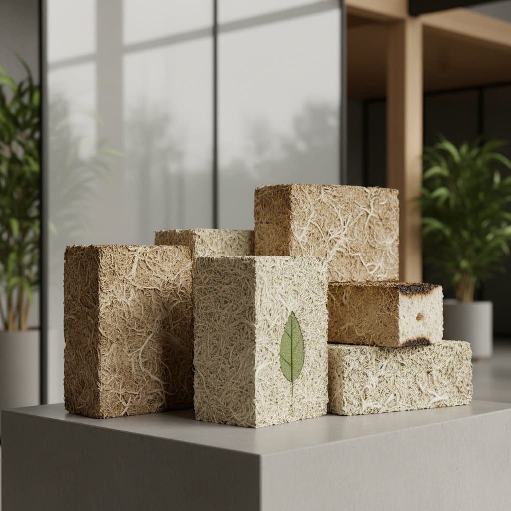 Mycelium Bricks: Fungus-Grown Masonry Cuts Carbon