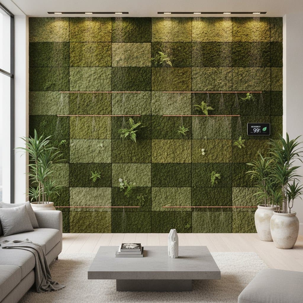Living Moss Bricks Clean Air While Building Walls