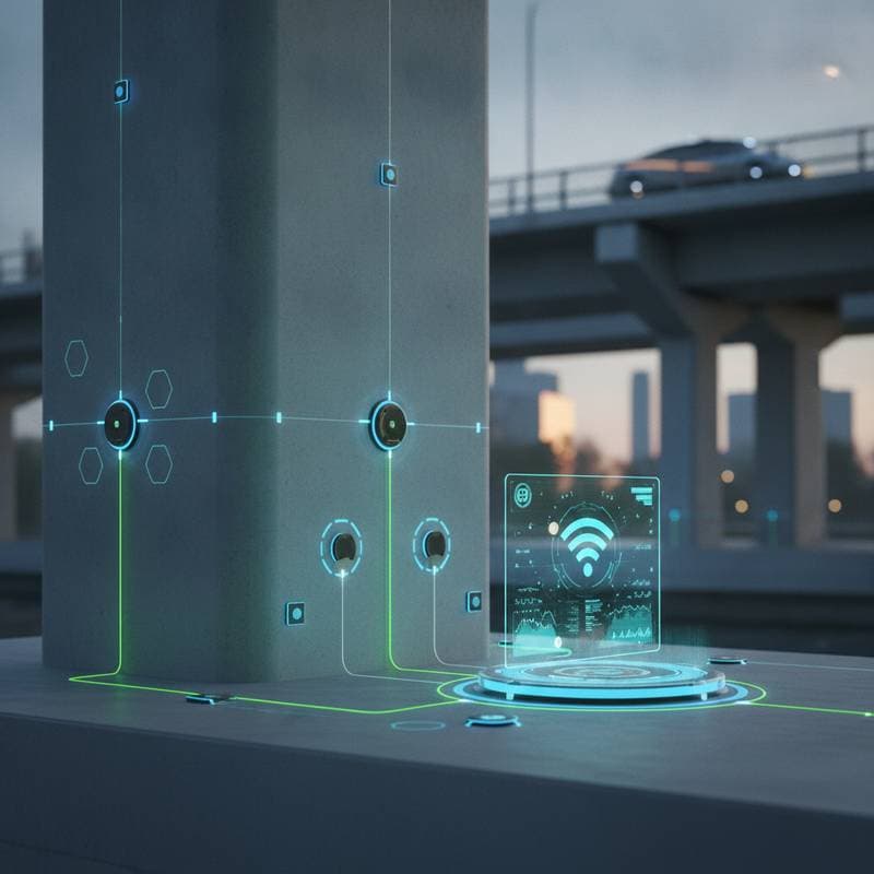 IoT Sensors Detect Concrete Damage Before Cracks Appear