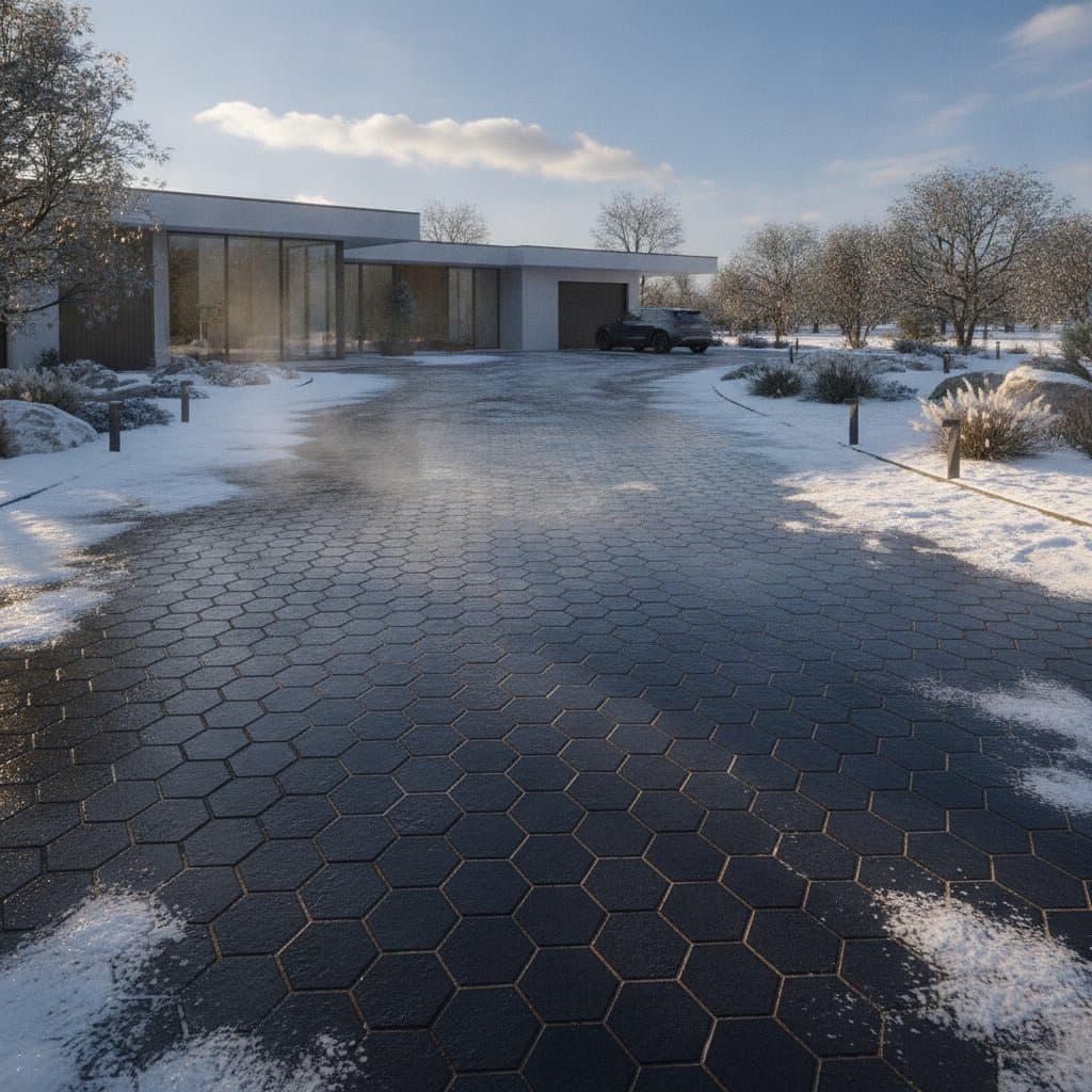 Solar Pavers Keep Driveways Clear Without Shoveling